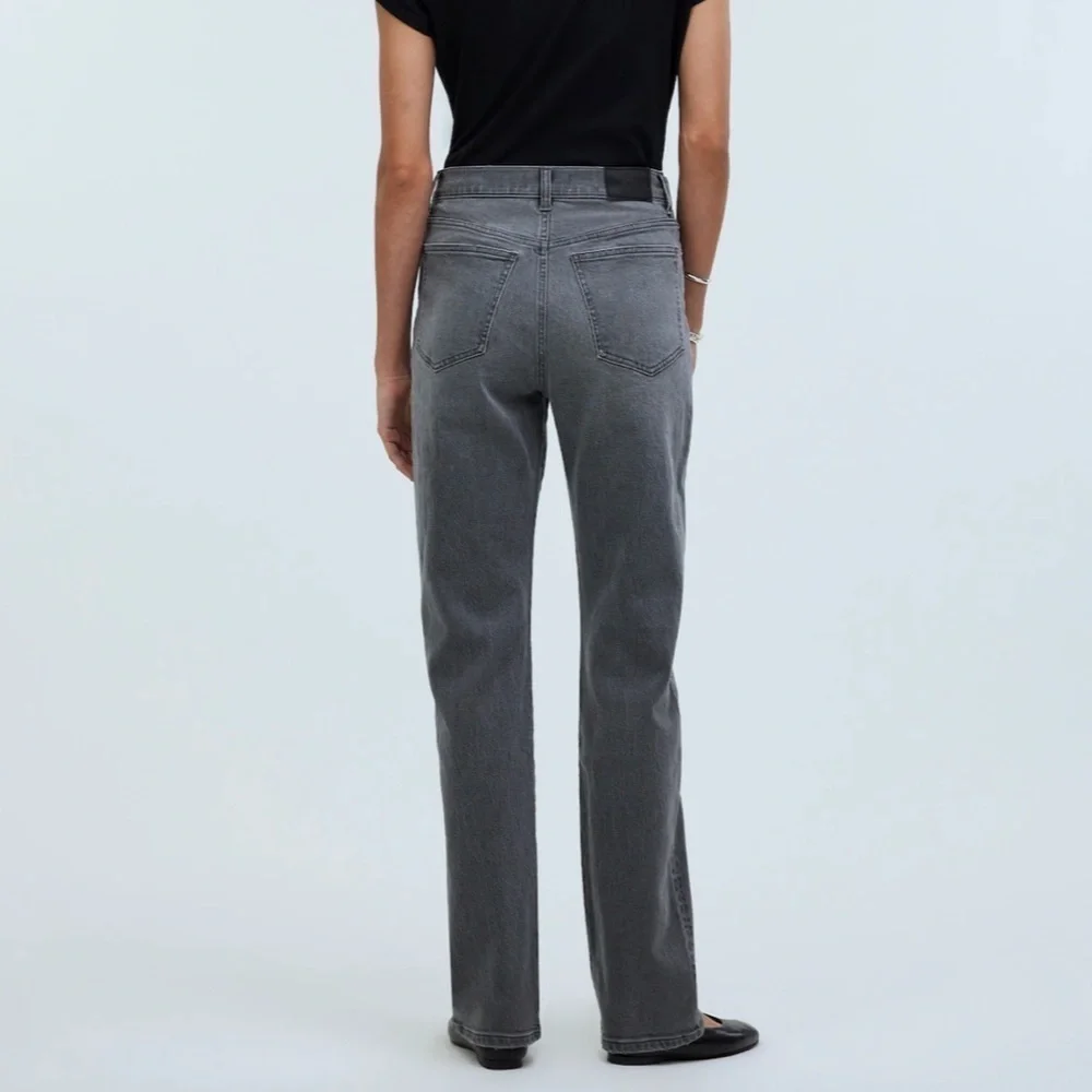Madewell The '90s Straight Jean in Burwick Wash: Cross-Tab Edition burwick